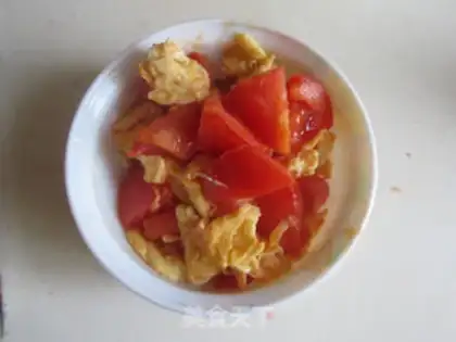 Make Tomato egg and rice powder step 8