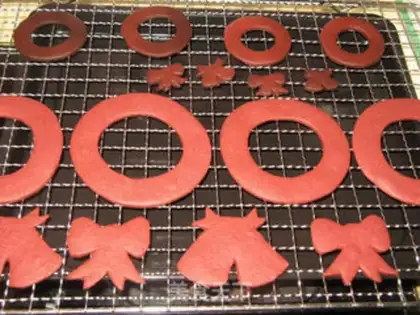 Make Christmas bouquet cookies step 17