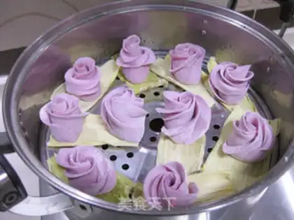 Make The potato roses step 11