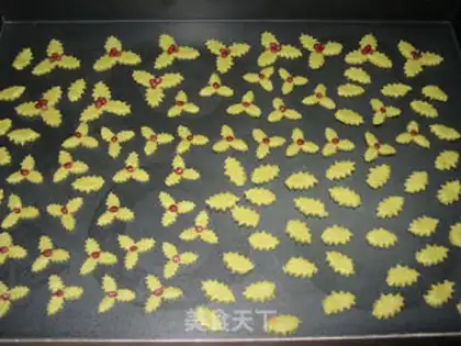 Make Christmas bouquet cookies step 20