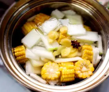 Make Corn melon steak soup step 7