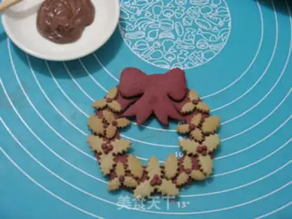 Make Christmas bouquet cookies step 22