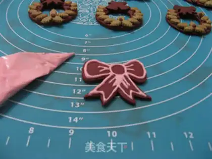Make Christmas bouquet cookies step 29