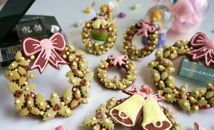 Make Christmas bouquet cookies step 32