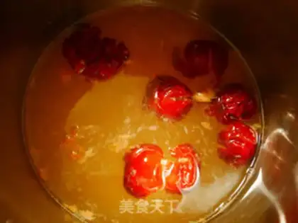 Make Red-tree rice paste step 1