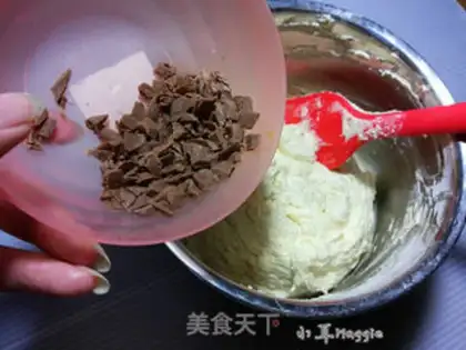 Make Banana cranberry marfin step 12