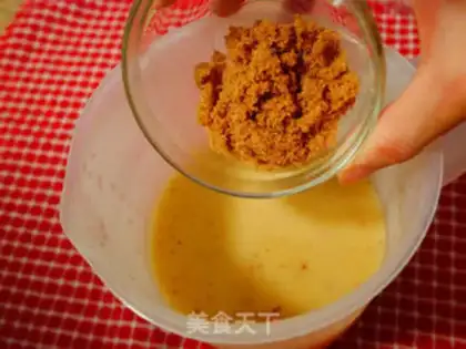 Make Red-tree rice paste step 2
