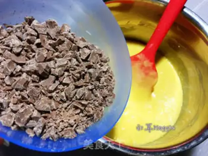 Make Orange chocolate marfin step 7