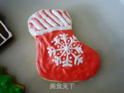 Make Christmas frosting cookies step 17