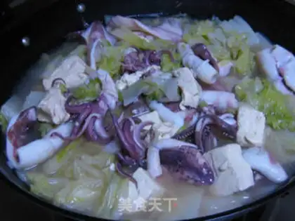 Make Plumbfish stew, tofu step 14