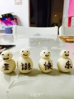 Make Christmas Snowman step 6