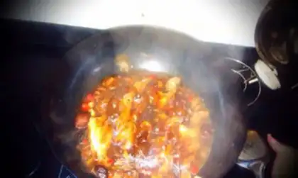 Make Dry cinnamon tofu step 5