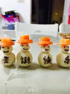 Make Christmas Snowman step 8