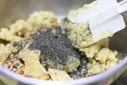 Make Peanut sesame pancakes step 5