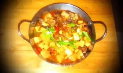 Make Dry cinnamon tofu step 7