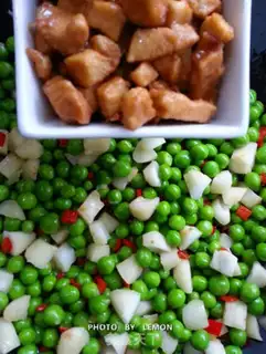 Make Chicken with horseshoe peas step 12
