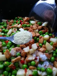 Make Chicken with horseshoe peas step 14