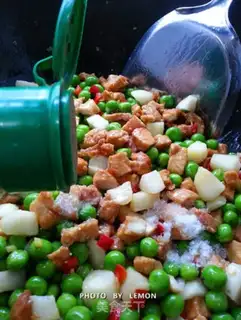 Make Chicken with horseshoe peas step 15