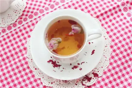 Make A rose-colored tea step 6