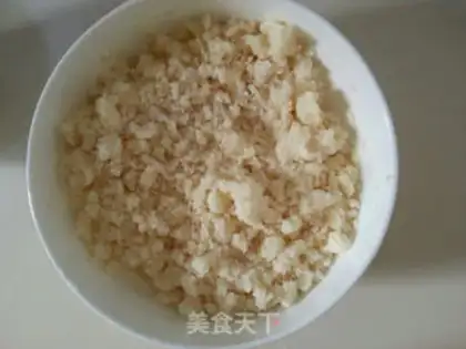 Make Milky coconut silk ball step 1