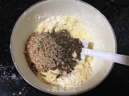 Make Peanut sesame pancakes step 5