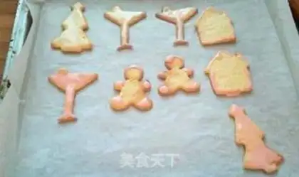 Make Baby-to-child game -- making Christmas cream cookies step 8