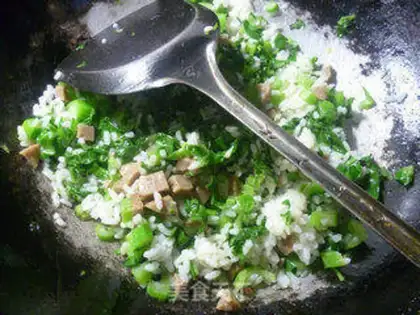 Make Beefball oil and rice step 6