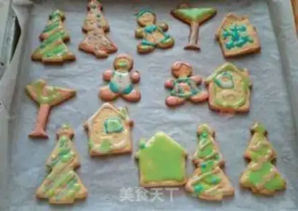 Make Baby-to-child game -- making Christmas cream cookies step 10