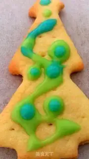 Make Baby-to-child game -- making Christmas cream cookies step 13