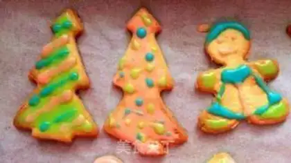 Make Baby-to-child game -- making Christmas cream cookies step 14