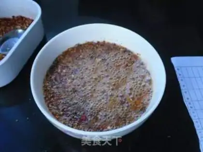 Make Spicy red oil step 7