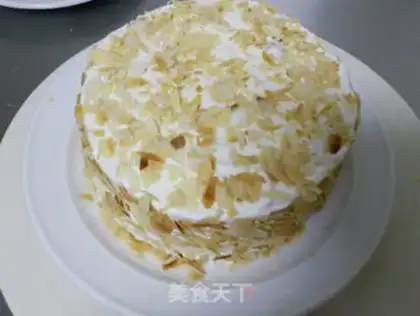 Make Almond cream cake step 9