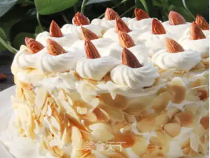 Make Almond cream cake step 10