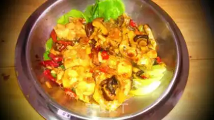 Make Dry tofu fish step 4