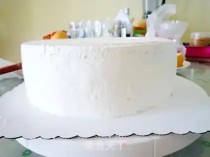 Make Christmas castle cake step 20