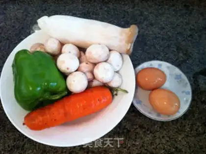 Make Eggs fried with mushrooms step 0