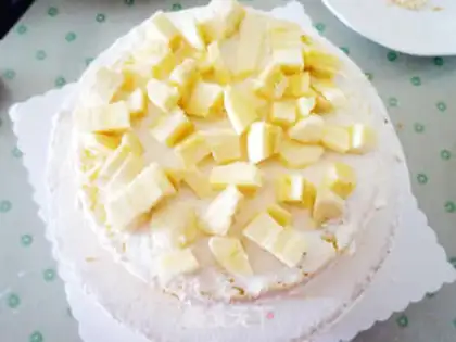 Make Christmas castle cake step 21
