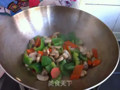 Make Eggs fried with mushrooms step 9