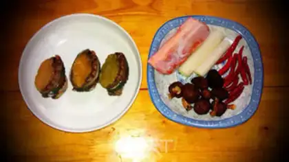 Make Abalone fried rice powder step 0