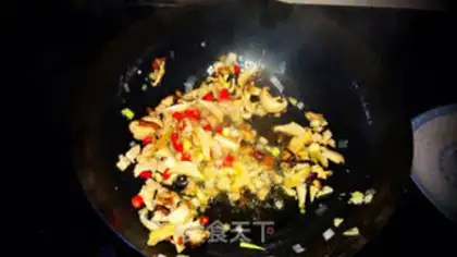 Make Abalone fried rice powder step 5