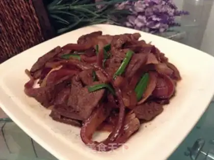 Make Onion fried liver step 5
