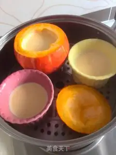 Make Goldmelon butter pudding step 11