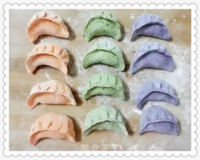 Make Colour dumplings step 7