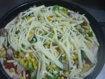 Make Chicken corn pizza step 13