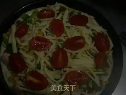 Make Chicken corn pizza step 15