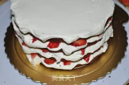 Make Christmas Snowman naked cake step 15