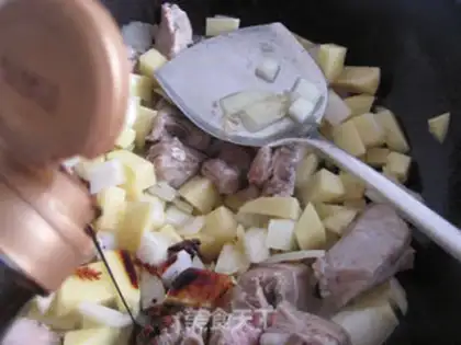 Make Potato chop rice step 4