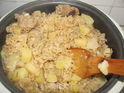 Make Potato chop rice step 7