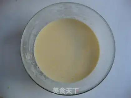 Make The durian mango cake step 4