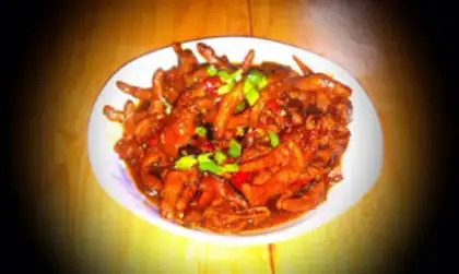 Make Red chicken feet step 6